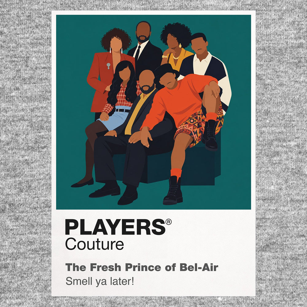 The Fresh Prince of Bel-Air Will Smith's vivid 1990s Bel-Air style and life with the Banks family Icon Frame artwork in grey