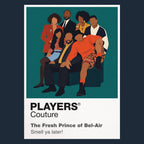 The Fresh Prince of Bel-Air Will Smith's vivid 1990s Bel-Air style and life with the Banks family Icon Frame artwork in navy