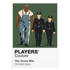 The Green Mile John Coffey and Paul Edgecomb along the green-floored death-row corridor at Cold Mountain Icon Frame artwork on white