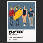 The Inbetweeners Will, Simon, Jay and Neil navigating Rudge Park sixth form with spectacularly poor judgement Icon Frame artwork in black