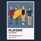 The Inbetweeners Will, Simon, Jay and Neil navigating Rudge Park sixth form with spectacularly poor judgement Icon Frame artwork in navy