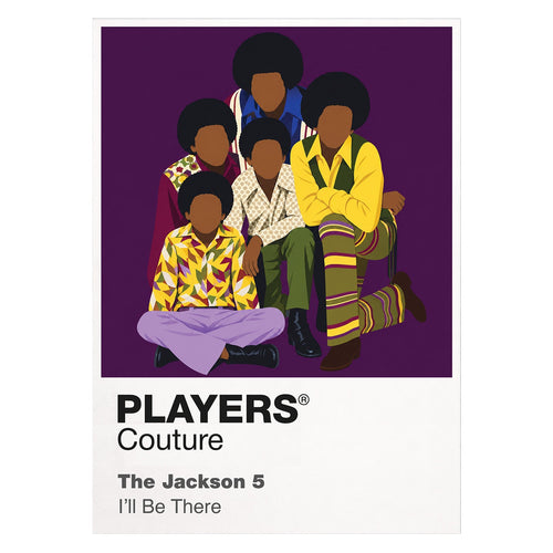 The Jackson 5 the Jackson 5's afros, coordinated outfits and precise five-brother choreography Icon Frame artwork on white