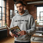 The Killing Joke hoodie – navy men's hoodie with white The Killing Joke letters and Players Couture logo on the chest