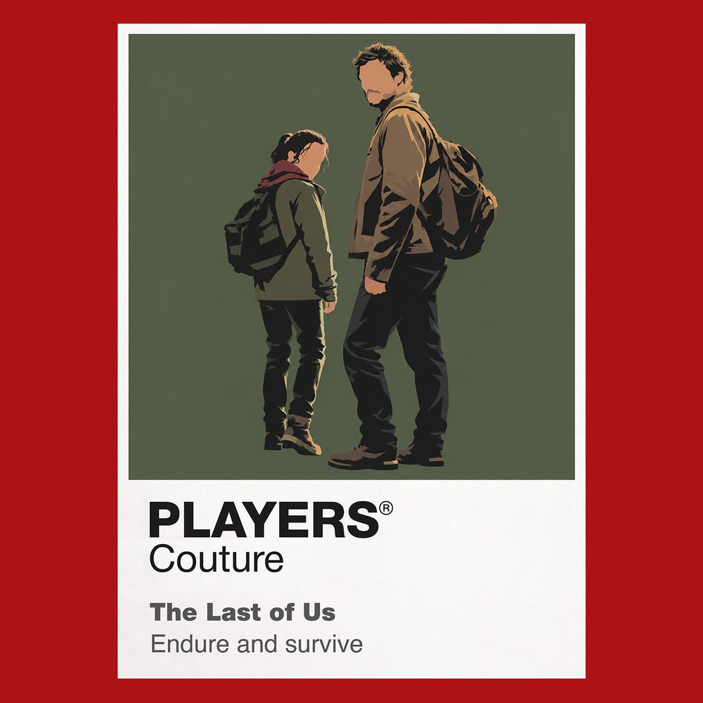 The Last of Us Joel and Ellie's journey through a ruined America shaped by Cordyceps and hard choices Icon Frame artwork in red