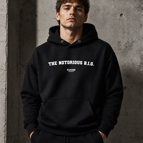 The Notorious B.I.G. name-print hoodie - black
