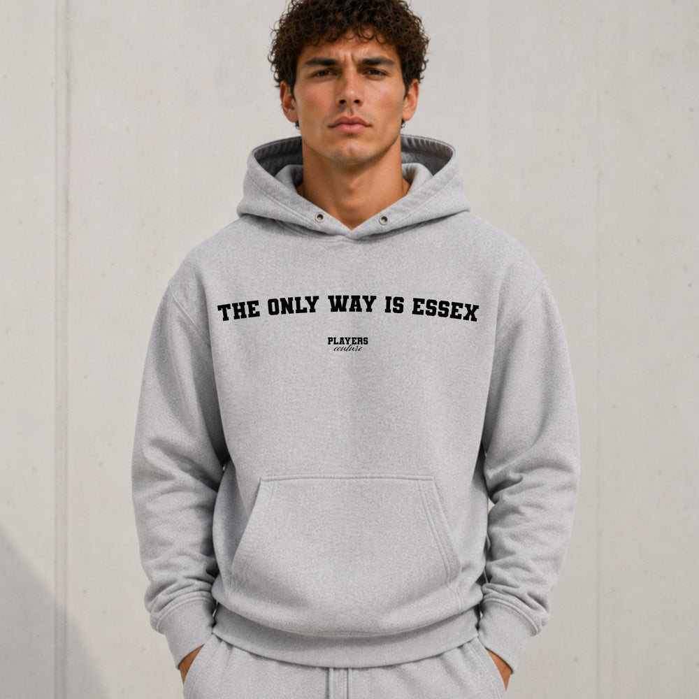 The Only Way Is Essex name-print hoodie - grey