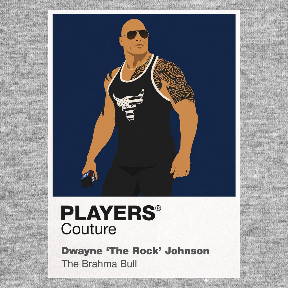 The Rock 2 Wrestling Icon Frame Men's Hoodie