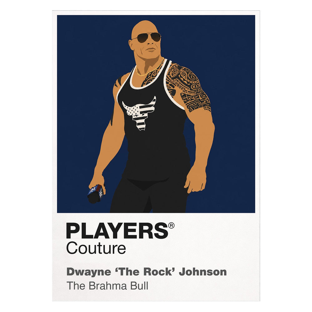 The Rock 2 Wrestling Icon Frame Men's T-Shirt