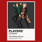 The Rolling Stones Rolling Stones design two, presenting a distinct line-up and stagewear composition Icon Frame artwork in red