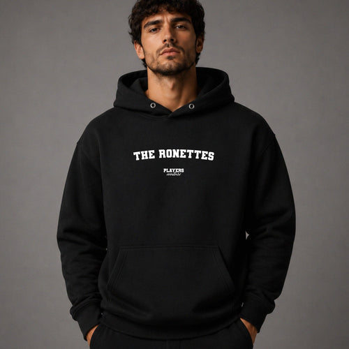 The Ronettes name-print hoodie - black
