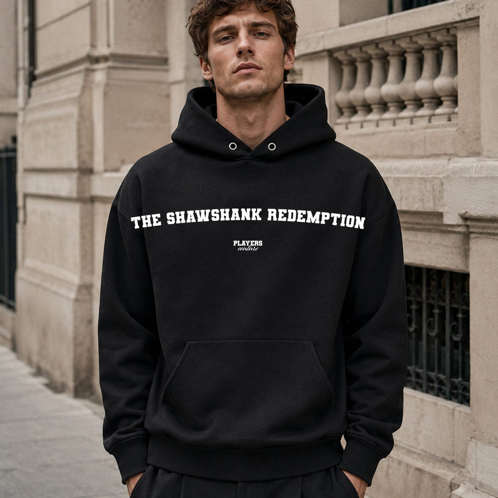 The Shawshank Redemption name-print hoodie - black
