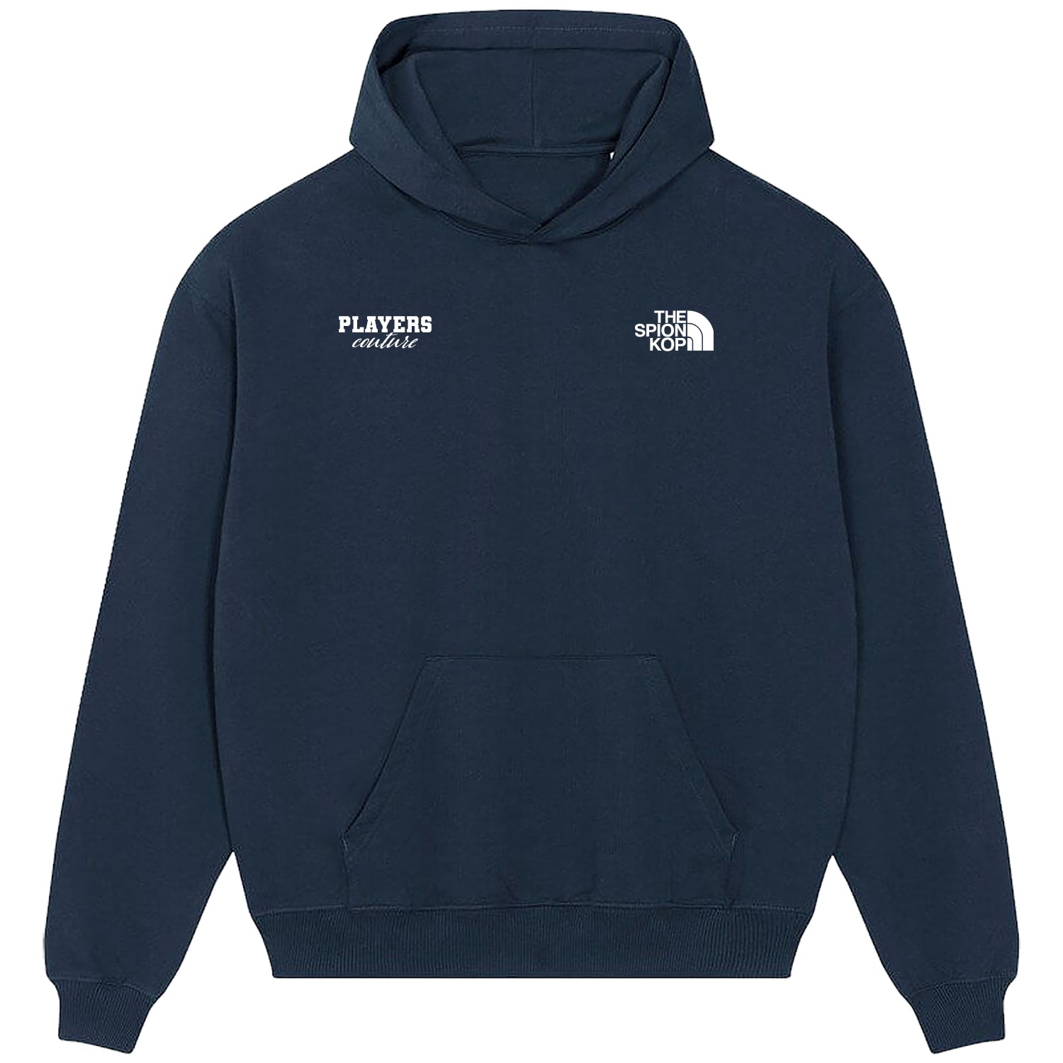 The Spion Kop Logo Players Couture Men's Casual Hoodie Navy
