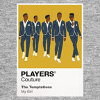 The Temptations the Temptations' elegant five-man formation, matching suits and choreographic precision Icon Frame artwork in grey