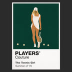 The Tennis Girl Tennis Icon Frame Men's Hoodie