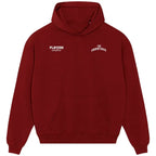The Undertaker hoodie – red men's hoodie featuring the The Undertaker Players Couture logo