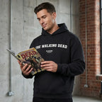 The Walking Dead hoodie – navy men's hoodie with white The Walking Dead letters and Players Couture logo on the chest
