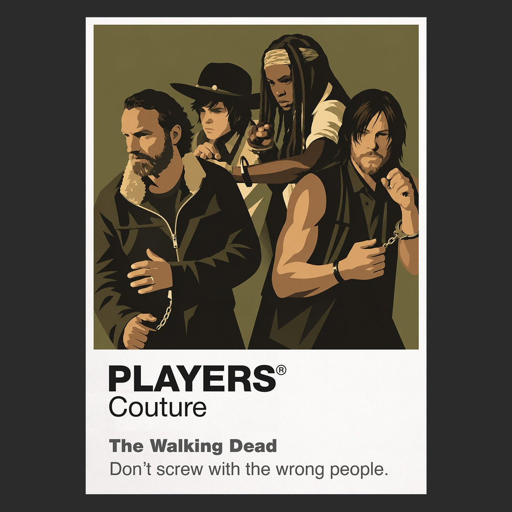 The Walking Dead the survivor ensemble, walkers and long road from Atlanta to the Commonwealth Icon Frame artwork in black