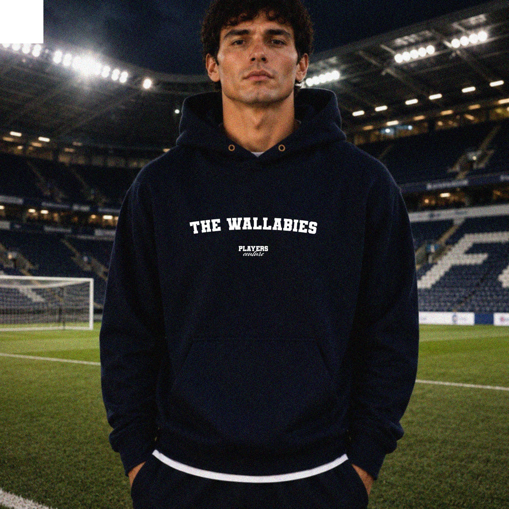 The Wallabies name-print hoodie - navy
