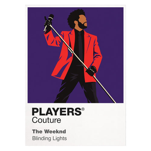 The Weeknd the Weeknd's cinematic silhouette across After Hours and Hurry Up Tomorrow Icon Frame artwork on white
