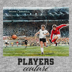 They Think It's All Over Badge Men's Hoodie – close-up detail shot of the They Think It's All Over Players Couture logo