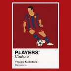 Thiago Alcantara Barcelona Icon Frame — Red