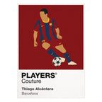 Thiago Alcantara Barcelona Icon Frame — White
