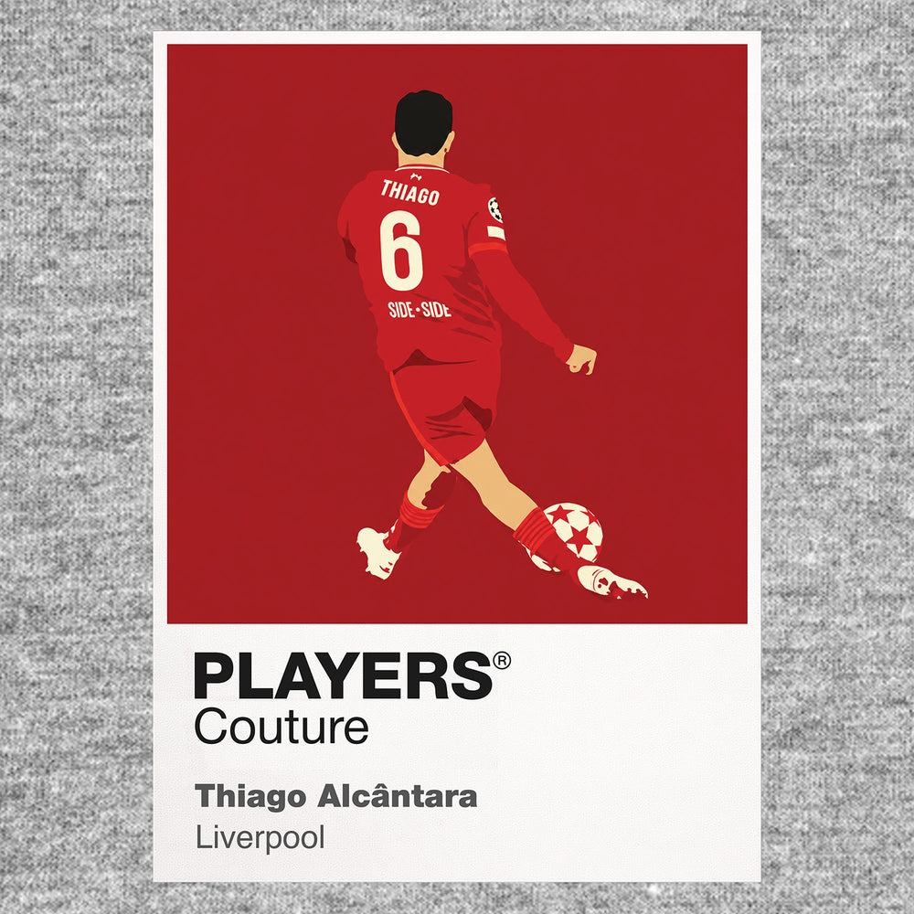 Thiago Alcantara Liverpool Icon Frame — Gray