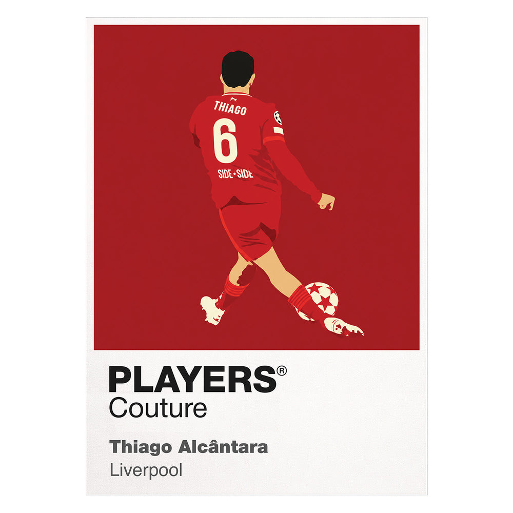 Thiago Alcantara Liverpool Icon Frame — White