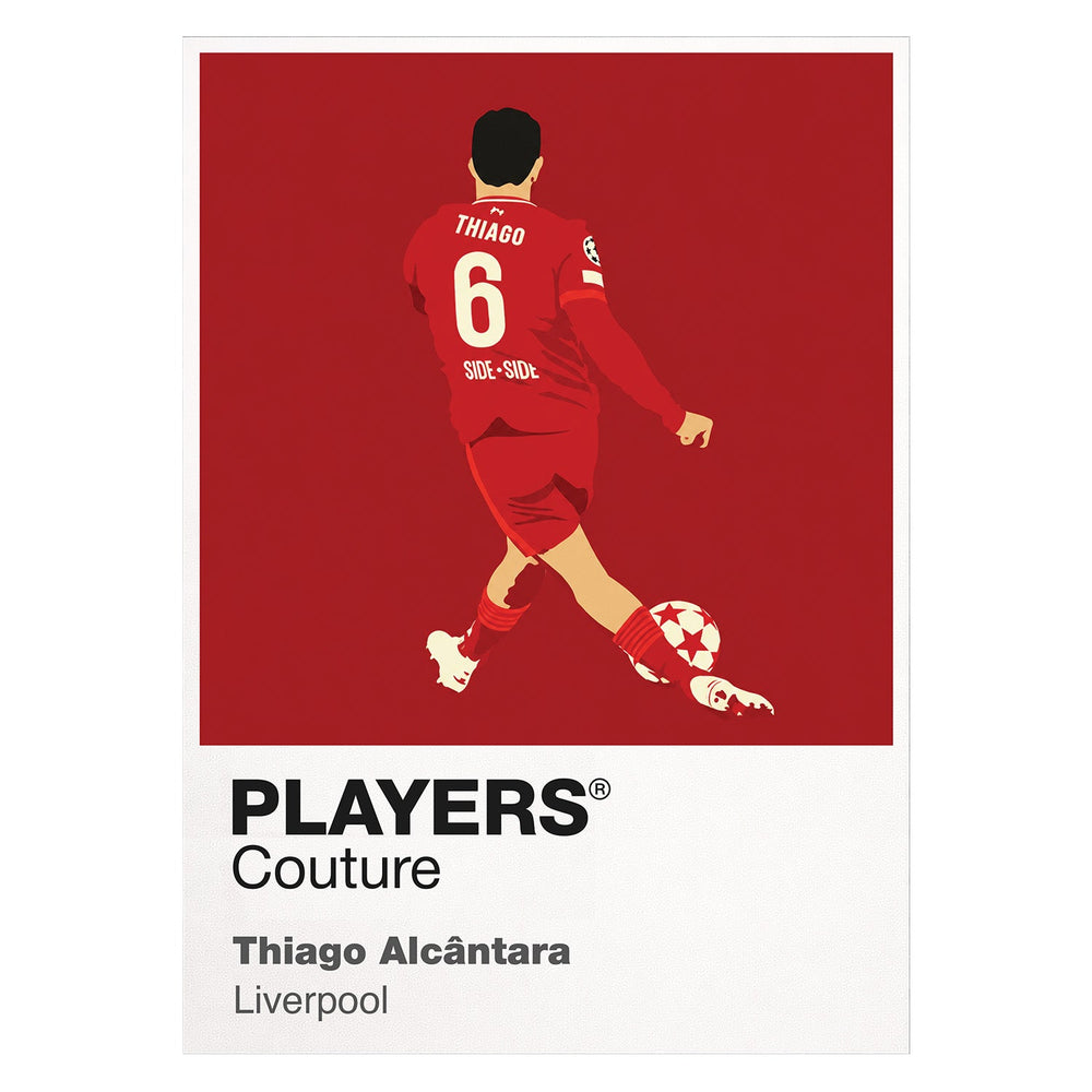 Thiago Alcantara Liverpool Icon Frame — White