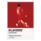 Thiago Alcantara Liverpool Icon Frame — White