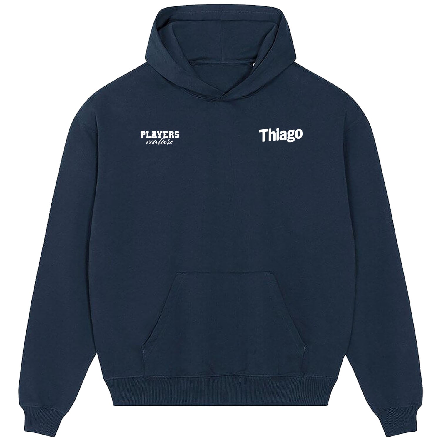 Thiago Logo Players Couture Men's Casual Hoodie Navy
