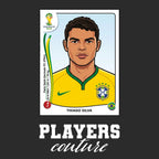 Thiago Silva World Cup Sticker Kids T-Shirt – thiago silva black Players Couture design