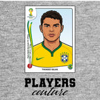 Thiago Silva World Cup Sticker Kids Hoodie – thiago silva grey Players Couture design