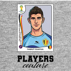 Thibaut Courtois World Cup Sticker Men's Hoodie – thibaut courtois grey Players Couture design
