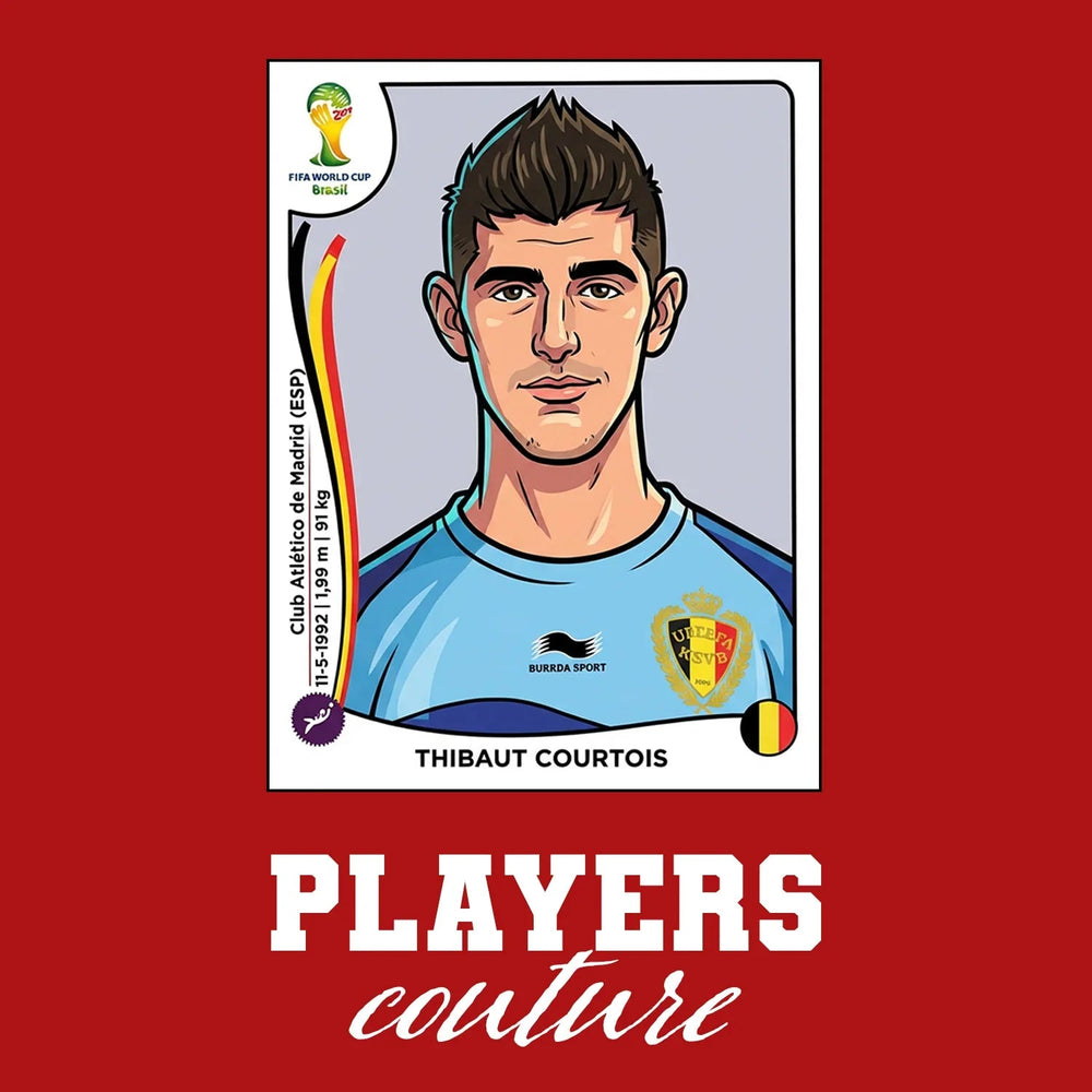 Thibaut Courtois World Cup Sticker Kids Hoodie – thibaut courtois red Players Couture design