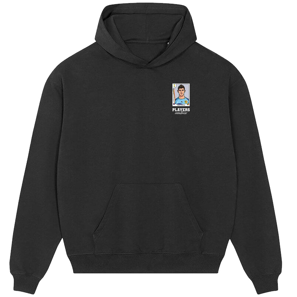 Thibaut Courtois World Cup Sticker Men's Hoodie – thibaut courtois sticker mens black hoodie Players Couture design