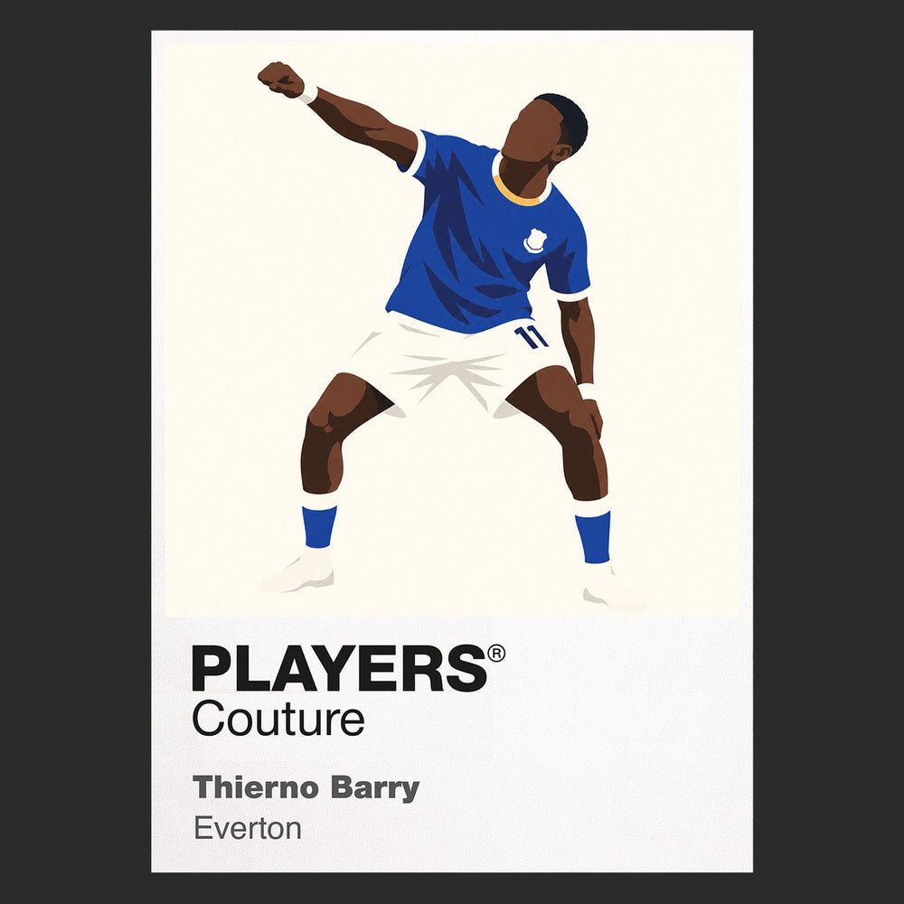 Thierno Barry Everton Icon Frame artwork in black