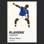 Thierno Barry Everton Icon Frame artwork in black
