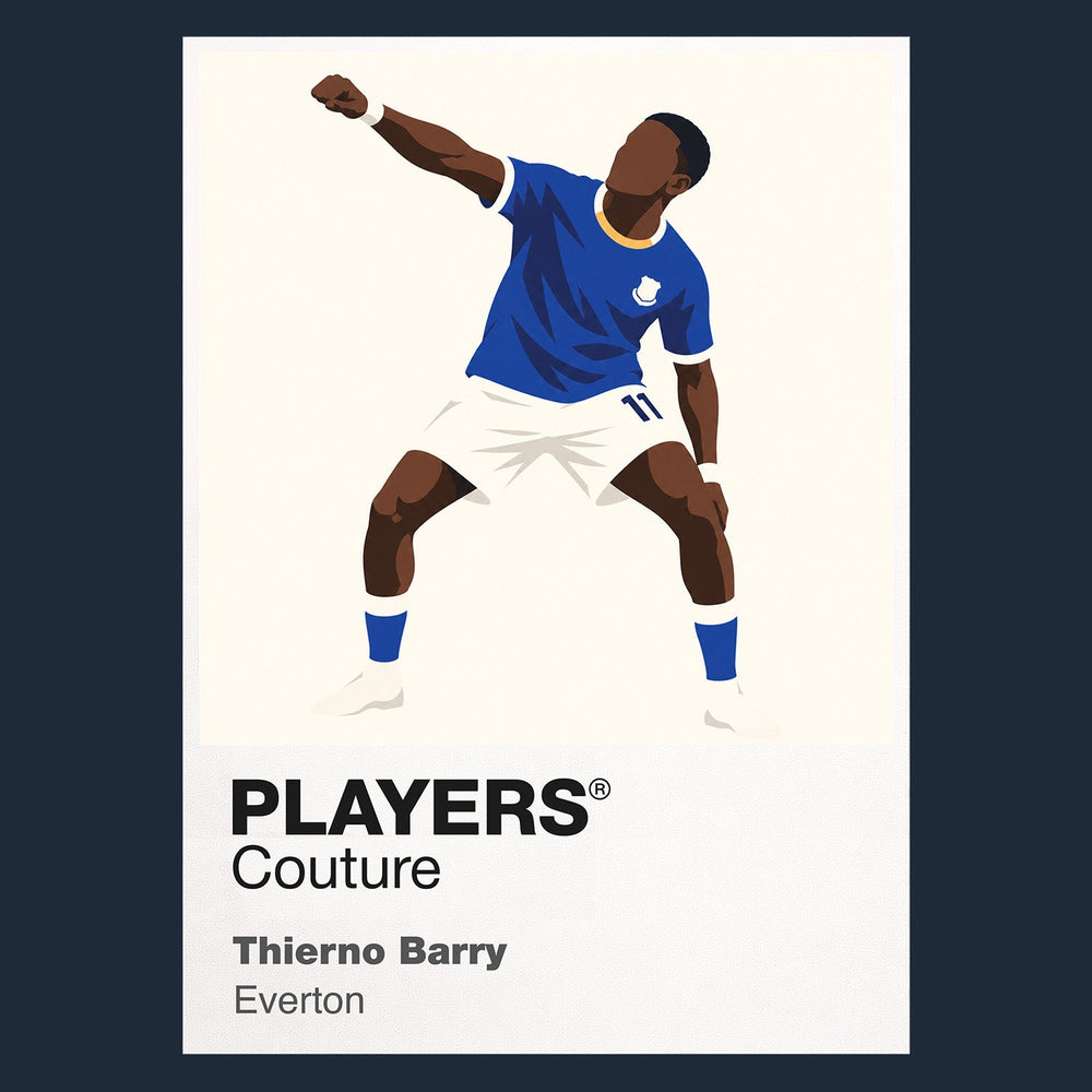 Thierno Barry Everton Icon Frame artwork in navy