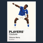Thierno Barry Everton Icon Frame artwork in navy