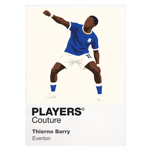 Thierno Barry Everton Icon Frame artwork on white