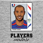 Thierry Henry 2006 World Cup Sticker Men's T-Shirt – grey close-up detail shot of the Thierry Henry 2006 World Cup Players