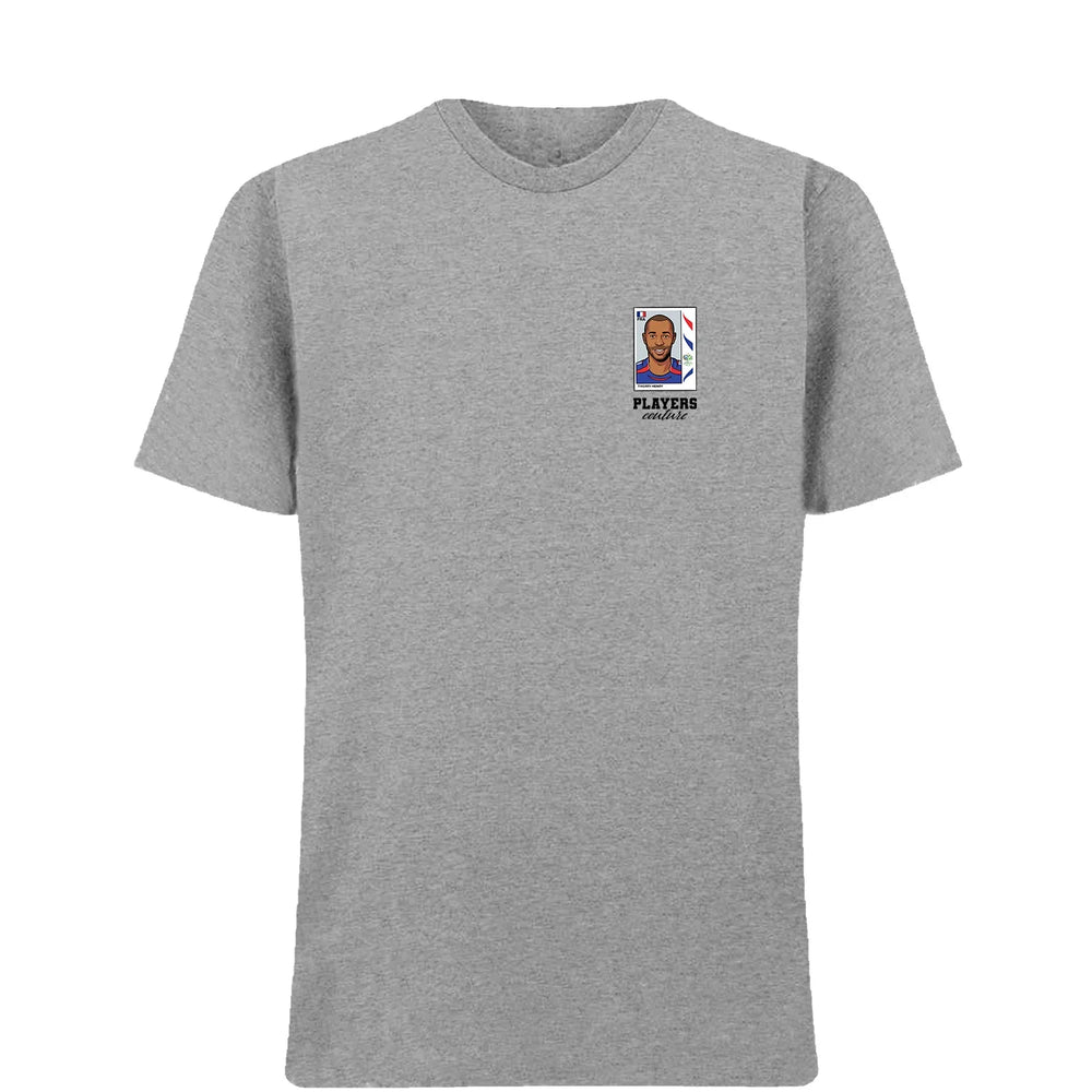 Thierry Henry 2006 World Cup t-shirt – grey men's t-shirt featuring the Thierry Henry 2006 World Cup Players Couture logo