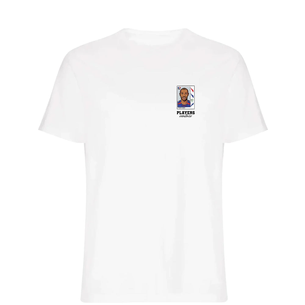 Thierry Henry 2006 World Cup t-shirt – white men's t-shirt featuring the Thierry Henry 2006 World Cup Players Couture logo