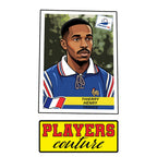 Thierry Henry 1998 World Cup Sticker Men's T-Shirt – close-up detail shot of the Thierry Henry 1998 World Cup Players