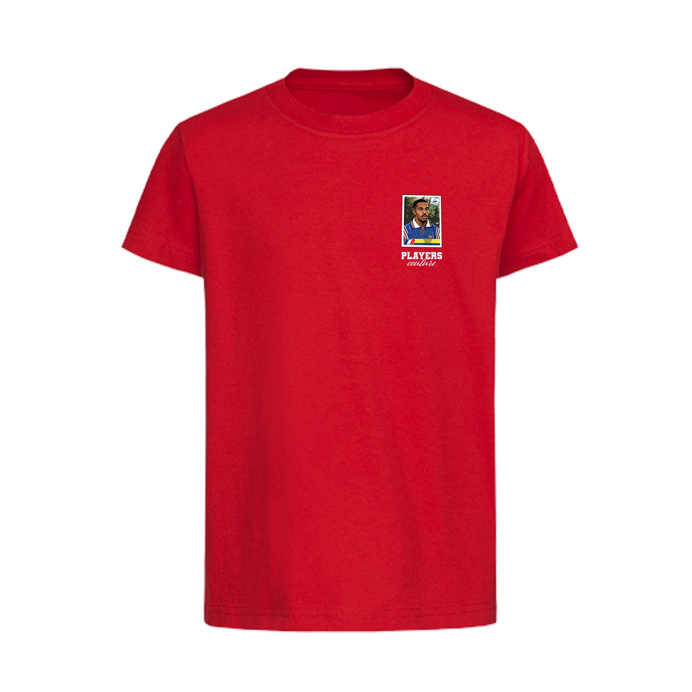 Thierry Henry World Cup Sticker Kids T-Shirt – thierry henry 98 sticker sticker kids red tshirt Players Couture design