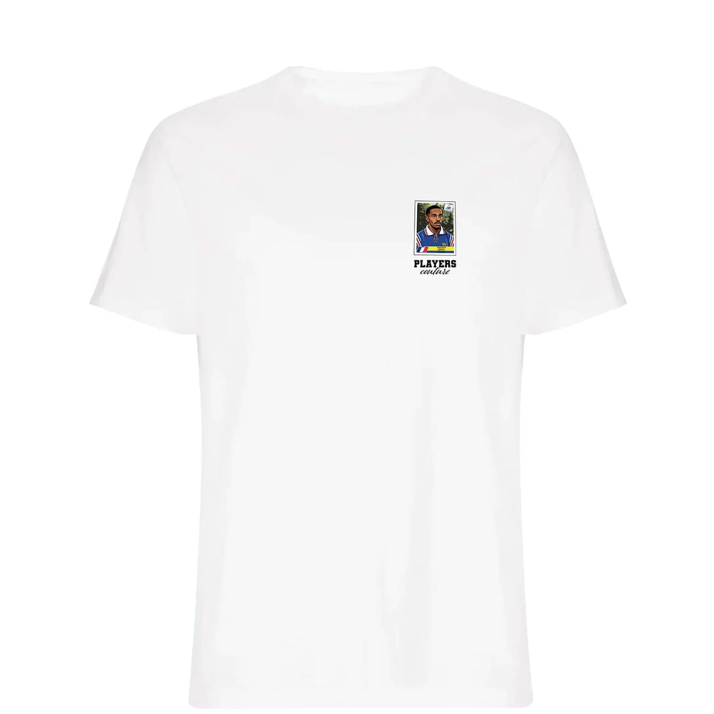 Thierry Henry 1998 World Cup t-shirt – white men's t-shirt featuring the Thierry Henry 1998 World Cup Players Couture logo