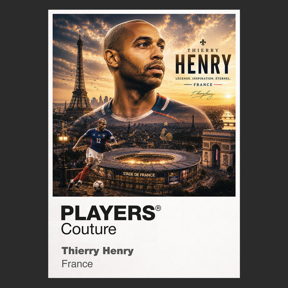 Thierry Henry France Atlas Frame artwork by Players Couture