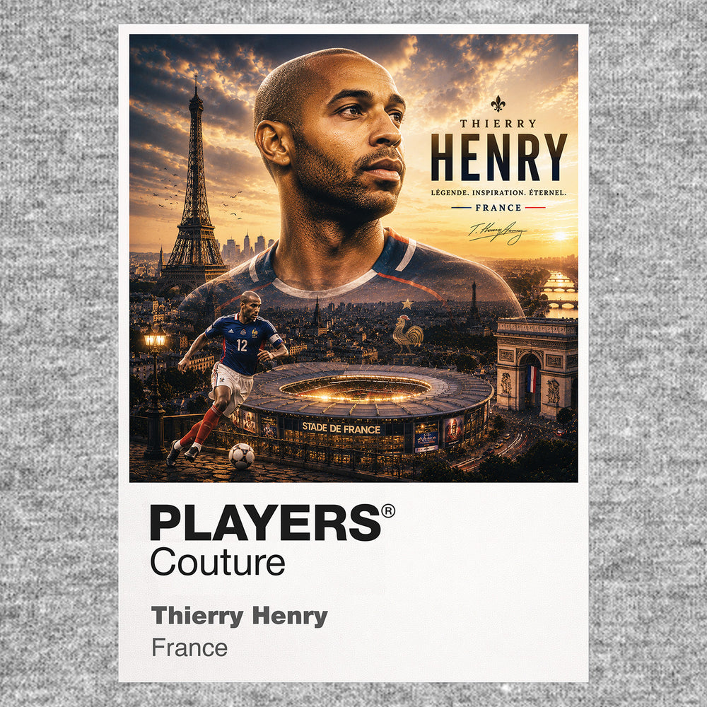Thierry Henry France Atlas Frame artwork by Players Couture