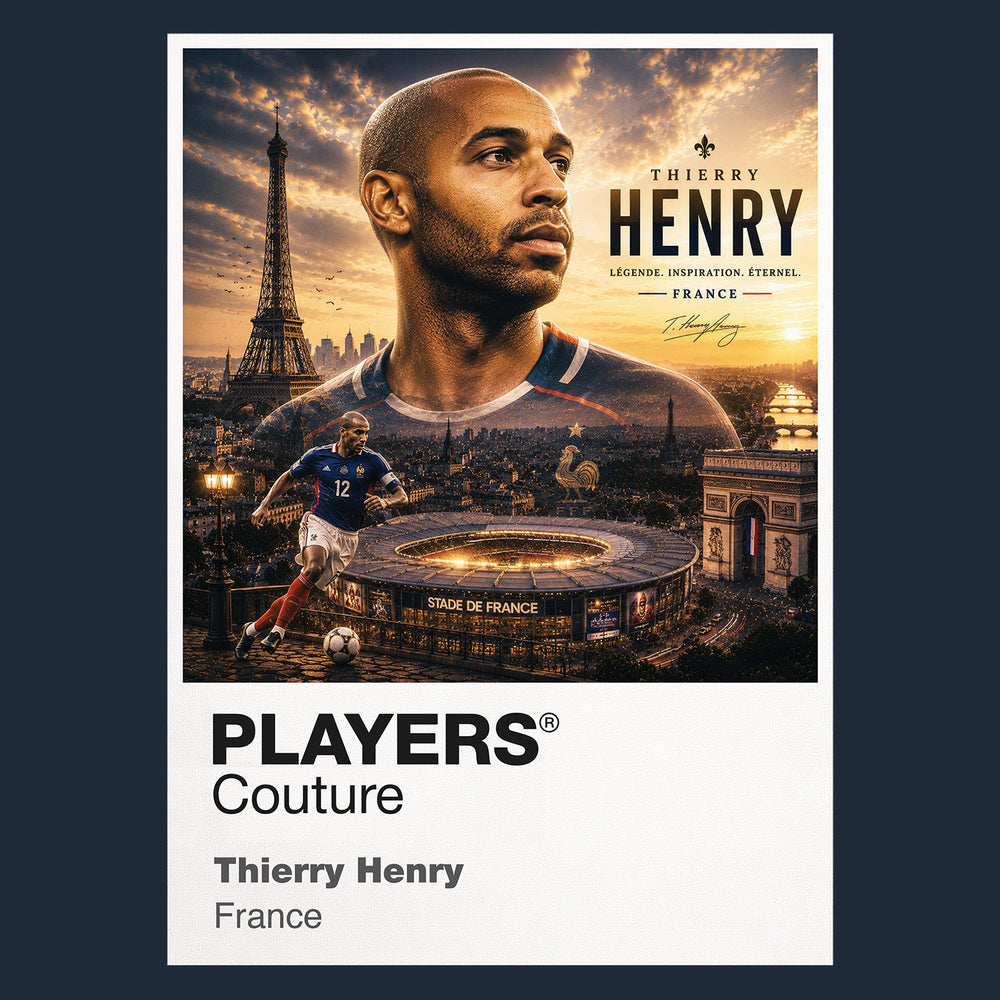 Thierry Henry France Atlas Frame artwork by Players Couture